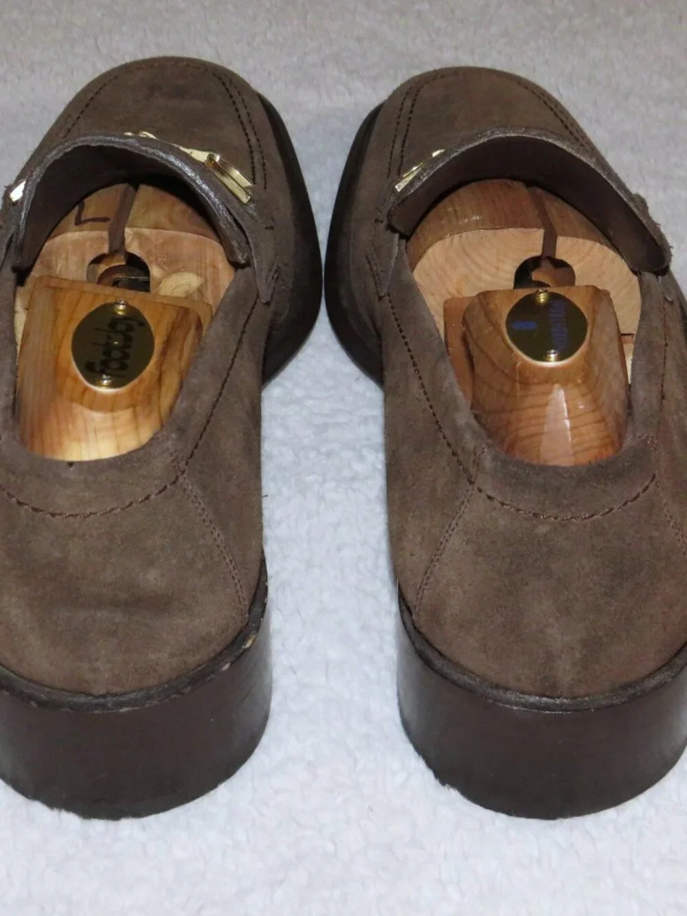 Gucci Tom Ford Era Brown Suede Leather Bit Loafers 40 E US 7